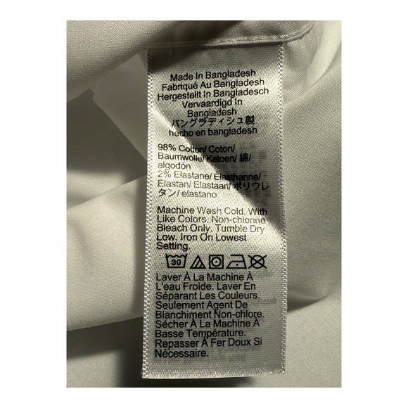 Crewcuts by J. Crew Boys'‎ Ludlow Premium Fine Cotton Dress Shirt Size 4 White - Picture 4 of 4